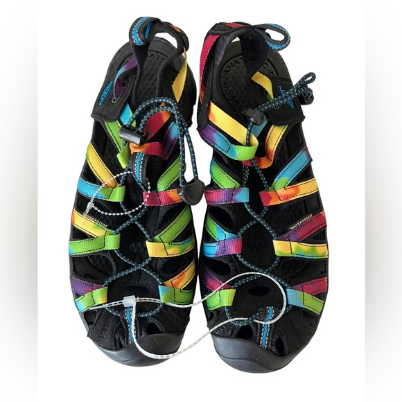 Keen Whisper tie dye rainbow water / hiking sandals NWOT 10 - Picture 5 of 10